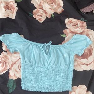 Off the shoulder crop top